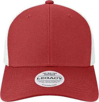 Legacy MPS Mid-Pro Snapback Trucker Cap - Cardinal White - Cardinal White / One Size Fits Most