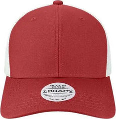 Legacy MPS Mid-Pro Snapback Trucker Cap - Cardinal White - Cardinal White / One Size Fits Most