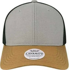 Legacy MPS Mid Pro Snapback Trucker Cap Gray Caramel Black Gray Black / Adjustable