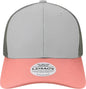 Legacy MPS Mid-Pro Snapback Trucker Cap - Light Gray Salmon Dark Gray - Light Gray Dark Gray / One Size Fits Most