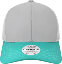 Legacy MPS Mid-Pro Snapback Trucker Cap - Light Gray Seafoam Silver - Light Gray Green / One Size Fits Most