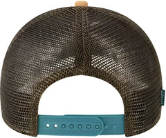 Legacy MPS Mid-Pro Snapback Trucker Cap - Marine Camel Brown - Columbia Blue Gray / Adjustable