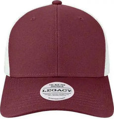 Legacy MPS Mid Pro Snapback Trucker Cap Maroon White Maroon White / One Size Fits Most