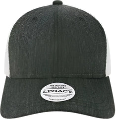 Legacy MPS Mid-Pro Snapback Trucker Cap - Melange Black White - Black White / Adjustable