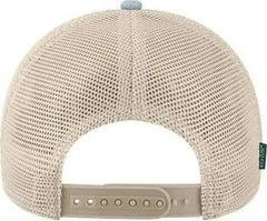 Legacy MPS Mid-Pro Snapback Trucker Cap - Melange Light Blue Cardinal Stone - Ice Sand / One Size Fits Most