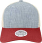 Legacy MPS Mid-Pro Snapback Trucker Cap - Melange Light Blue Cardinal Stone - Ice Sand / One Size Fits Most