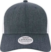 Legacy MPS Mid Pro Snapback Trucker Cap Melange Navy White Navy White / Adjustable