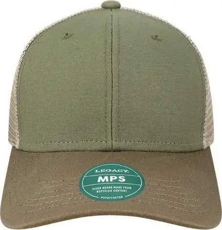 Legacy MPS Mid-Pro Snapback Trucker Cap - Olive Dark Olive Dark Khaki - Olive Khaki / One Size Fits Most