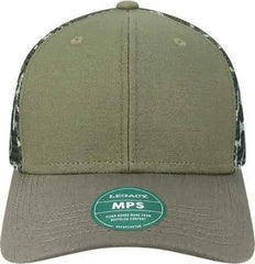 Legacy MPS Mid-Pro Snapback Trucker Cap - Olive Gray Gray Camo - Olive Gray / One Size Fits Most
