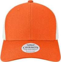 Legacy MPS Mid-Pro Snapback Trucker Cap - Orange White - Orange White / One Size Fits Most