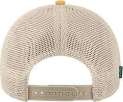 Legacy MPS Mid Pro Snapback Trucker Cap Peach Stone Gold Sand / One Size Fits Most