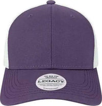 Legacy MPS Mid-Pro Snapback Trucker Cap - Purple White - Purple White / One Size Fits Most