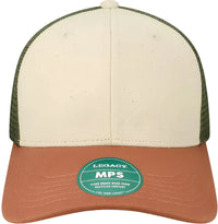 LEGACY MPS Mid-Pro Snapback Trucker Cap - Stone Bronze Light Olive Green - Sand Olive / One Size Fits Most