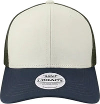 Legacy MPS Mid-Pro Snapback Trucker Cap - Tan Navy Olive Green - Tan Olive / One Size Fits Most