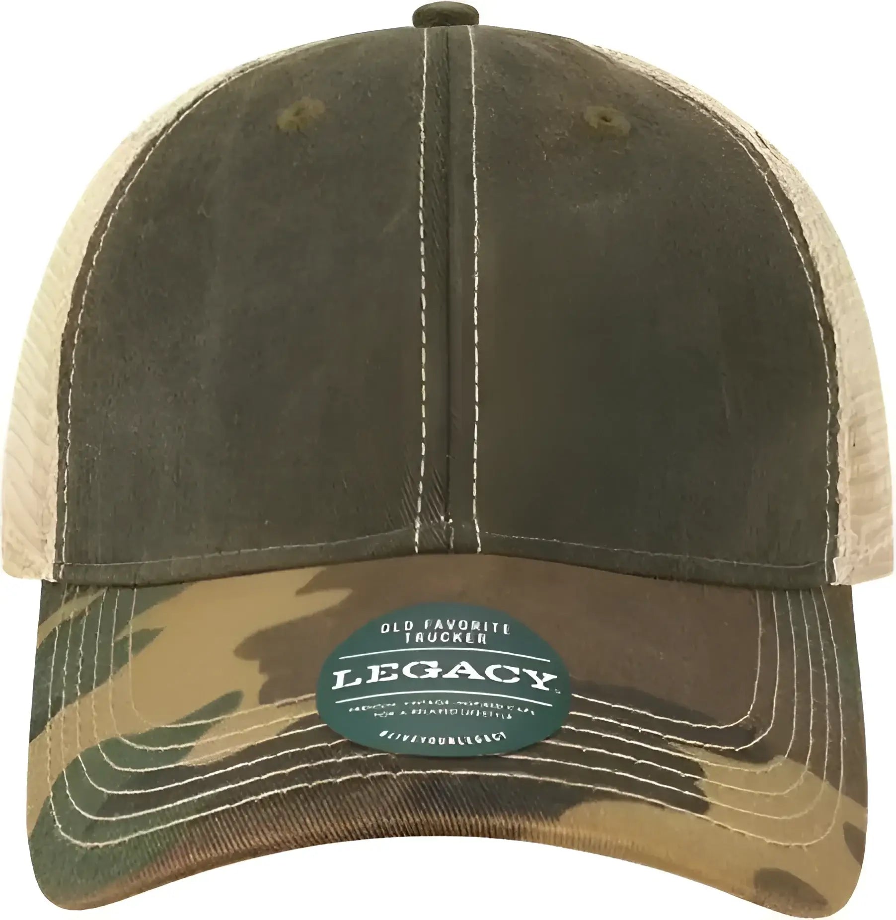 Legacy OFA Old Favorite Trucker Cap - Black Army Camo Khaki - Black Khaki / OSFM