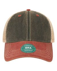 LEGACY OFA Old Favorite Trucker Cap - Black Cardinal Khaki - Black Khaki / One Size Fits Most