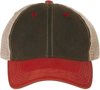 Legacy OFA Old Favorite Trucker Cap Black Scarlet Red Khaki Black Red / 6 5/8’’ 7 3/8’’