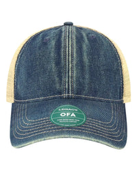 LEGACY OFA Old Favorite Trucker Cap - Blue Denim Khaki - Navy Khaki / One Size Fits Most