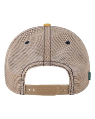 LEGACY OFA Old Favorite Trucker Cap - Blue Stripe Khaki - Blue Khaki / One Size Fits Most