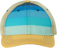 Legacy OFA Old Favorite Trucker Cap Blue Stripe Khaki Blue Khaki / 6 5/8’’ 7 3/8’’