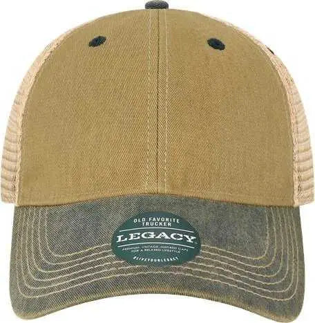 Legacy OFA Old Favorite Trucker Cap - Dark Tan Navy - Tan Navy / One Size Fits Most