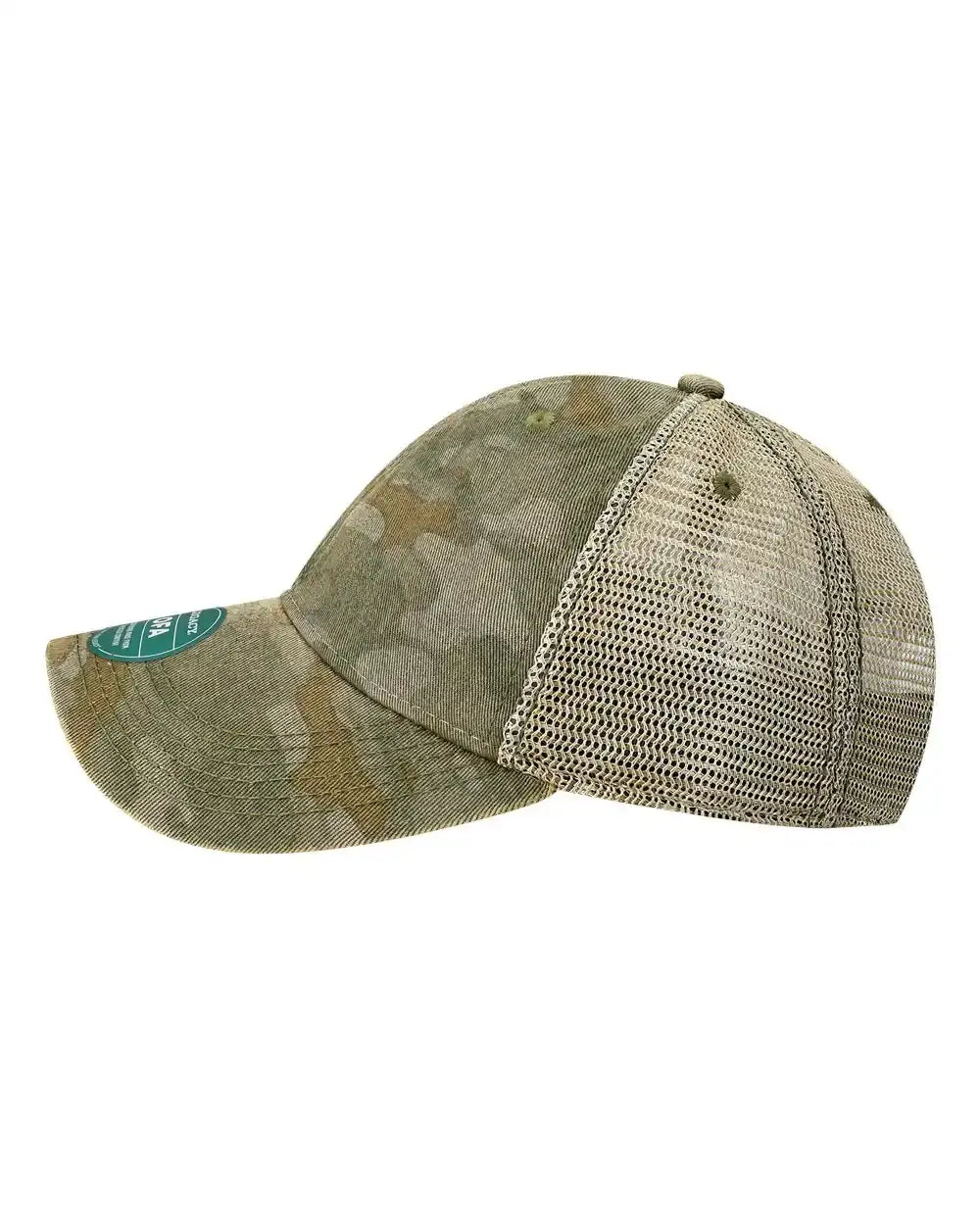 LEGACY OFA Old Favorite Trucker Cap - Green Field Camo Java - Olive Khaki / One Size Fits Most