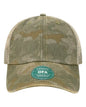 LEGACY OFA Old Favorite Trucker Cap - Green Field Camo Java - Olive Khaki / One Size Fits Most
