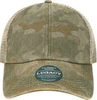 Legacy OFA Old Favorite Trucker Cap Green Field Camo Java Olive Khaki / One Size Fits Most