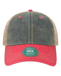 LEGACY OFA Old Favorite Trucker Cap - Navy Dark Pink - Navy Pink / One Size Fits Most