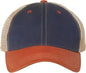 Legacy OFA Old Favorite Trucker Cap Navy Orange Khaki Navy Orange / 6 5/8’’ 7 3/8’’