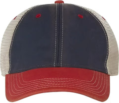 Legacy OFA Old Favorite Trucker Cap Navy Scarlet Red Khaki Navy Red / 6 5/8’’ 7 3/8’’