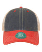 LEGACY OFA Old Favorite Trucker Cap - Navy Scarlet Red Khaki - Navy Red / One Size Fits Most