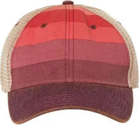 Legacy OFA Old Favorite Trucker Cap Red Stripe Khaki Red Khaki / 6 5/8’’ 7 3/8’’