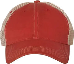 Legacy OFA Old Favorite Trucker Cap - Scarlet Red Khaki - Red Khaki / 6 5/8’’ - 7 3/8’’