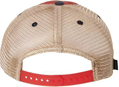 Legacy OFA Old Favorite Trucker Cap Scarlet Red Navy Khaki Red Navy / 6 5/8’’ 7 3/8’’