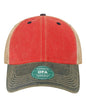 LEGACY OFA Old Favorite Trucker Cap - Scarlet Red Navy Khaki - Red Navy / One Size Fits Most