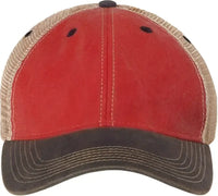 Legacy OFA Old Favorite Trucker Cap Scarlet Red Navy Khaki Red Navy / 6 5/8’’ 7 3/8’’