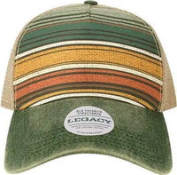 Legacy OFAFP Old Favorite Five-Panel Trucker Cap - Green Stripe - Green / One Size Fits Most