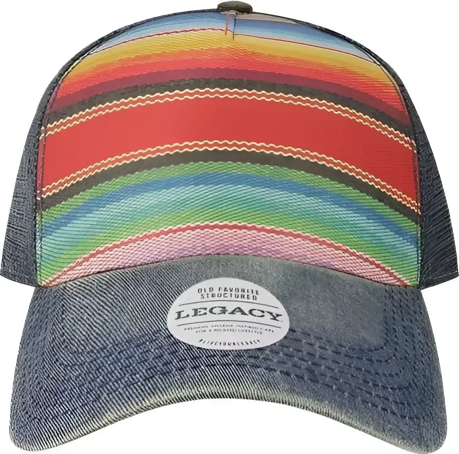 Legacy OFAFP Old Favorite Five Panel Trucker Cap Poncho Multi Colored / One Size Fits Most
