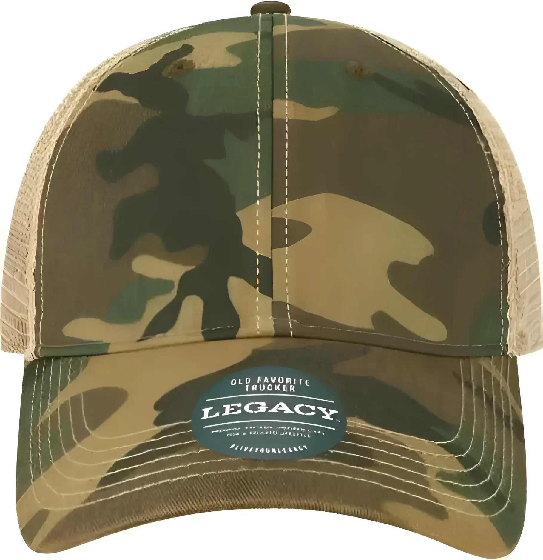 Legacy OFAY Youth Old Favorite Trucker Cap - Army Camo Khaki - Olive Khaki / One Size Fits Most