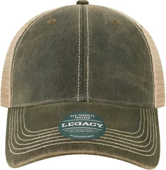 Legacy OFAY Youth Old Favorite Trucker Cap Black Khaki Black Khaki / One Size Fits Most