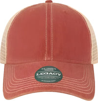 Legacy OFAY Youth Old Favorite Trucker Cap - Cardinal Khaki - Cardinal Khaki / One Size Fits Most
