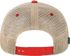 Legacy OFAY Youth Old Favorite Trucker Cap Scarlet Red Khaki Red Khaki / One Size Fits Most