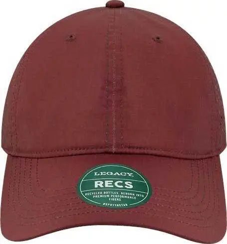 Legacy RECS Reclaim Sport Mesh Cap - Eco Maroon - Maroon / One Size Fits Most