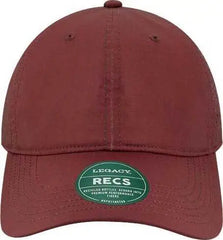 Legacy RECS Reclaim Sport Mesh Cap - Eco Maroon - Maroon / One Size Fits Most