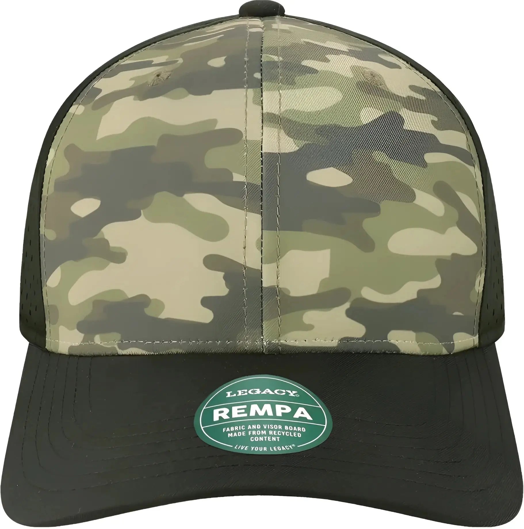 LEGACY REMPA Reclaim Mid-Pro Adjustable Cap - Dark Olive Green Camo Black - Olive Black / One Size Fits Most