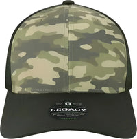 Legacy REMPA Reclaim Mid Pro Adjustable Cap Dark Olive Green Camo Black Olive Black / One Size Fits Most