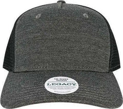 Legacy ROADIE Five Panel Trucker Cap Black Black Black / Adjustable