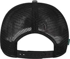 Legacy ROADIE Five-Panel Trucker Cap - Charcoal Slub Black - Dark Gray Black / Adjustable