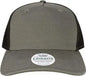 Legacy ROADIE Five-Panel Trucker Cap - Charcoal Slub Black - Dark Gray Black / Adjustable